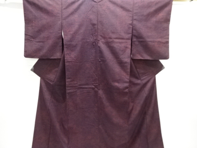 JAPANESE KIMONO / TSUMUGI / WOVEN FLOWER 